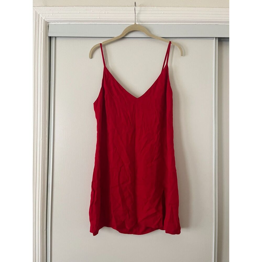 Reformation Marlowe Mini Dress in Cherry Red - sz m